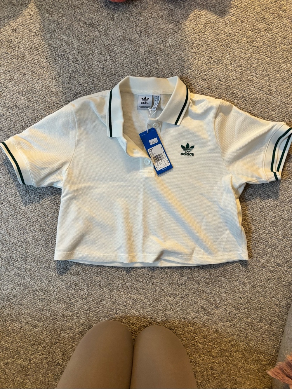 Adidas cropped polo